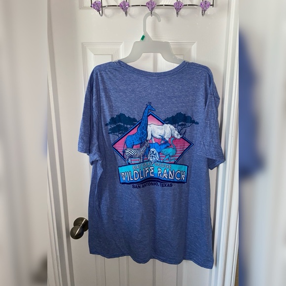 Royal Snow Blue Natural Bridge Wildlife Ranch Shirt - Picture 2 of 3